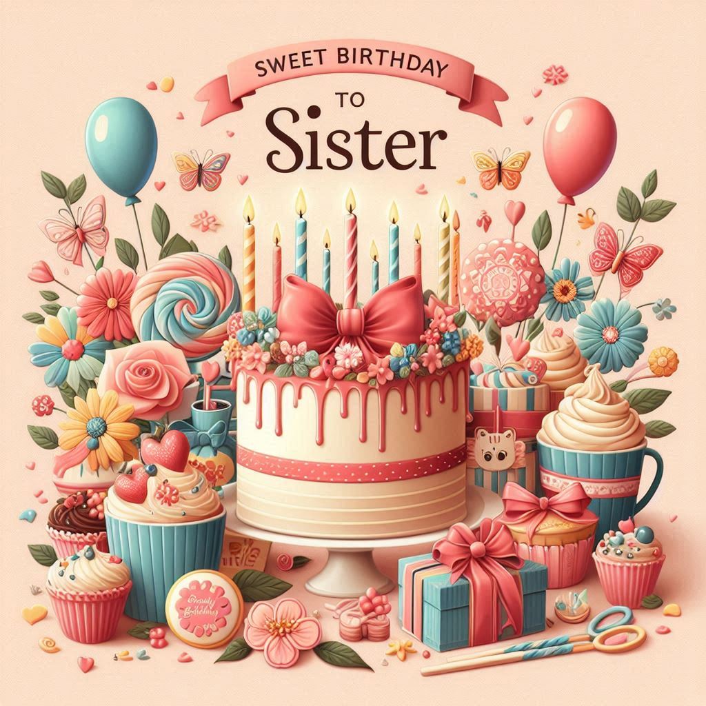 Sweet Birthday Wishes to Sister