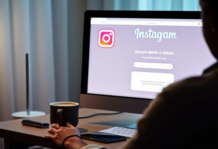 How to delete instagram account permanently